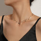 Jewelry Hand-bent Rhinestone Painted Flower Necklace Femininity Versatile Trendy Personality Pendant