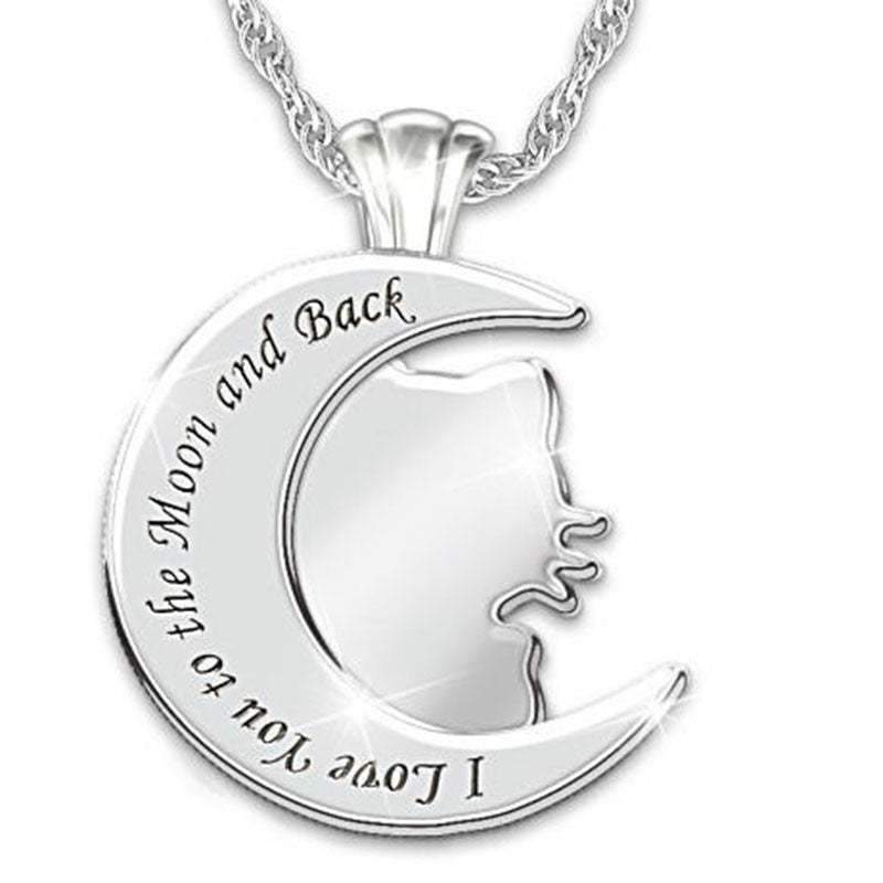 Jewelry Children's Pendant Necklace Female Moon Cute Animal Accessories Cartoon Kitten Jewelry