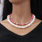 Hawaiian style simple irregular shell broken shell necklace colorful soft pottery fashion collarbone chain