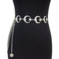 Moon metal waist chain women's sun decoration with dress ins trend simple and versatile chain waist accessories