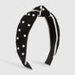 F4696 Geometric edging contrasting color nail bead hair accessories fabric knotted retro sweet and age-reducing simple headband for women