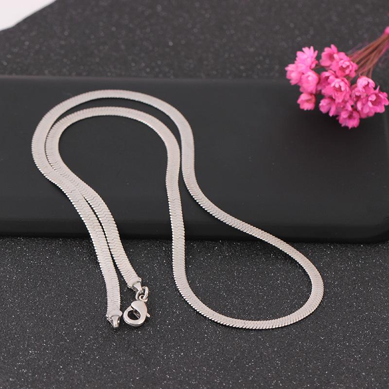 Fashion Snake Bone Chain Simple Personality Clavicle Chain Copper Necklace Jewelry