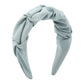 F534 French retro pleated wide-brimmed simple hair hoop female pure color fragrance elegant girl heart personality head hoop
