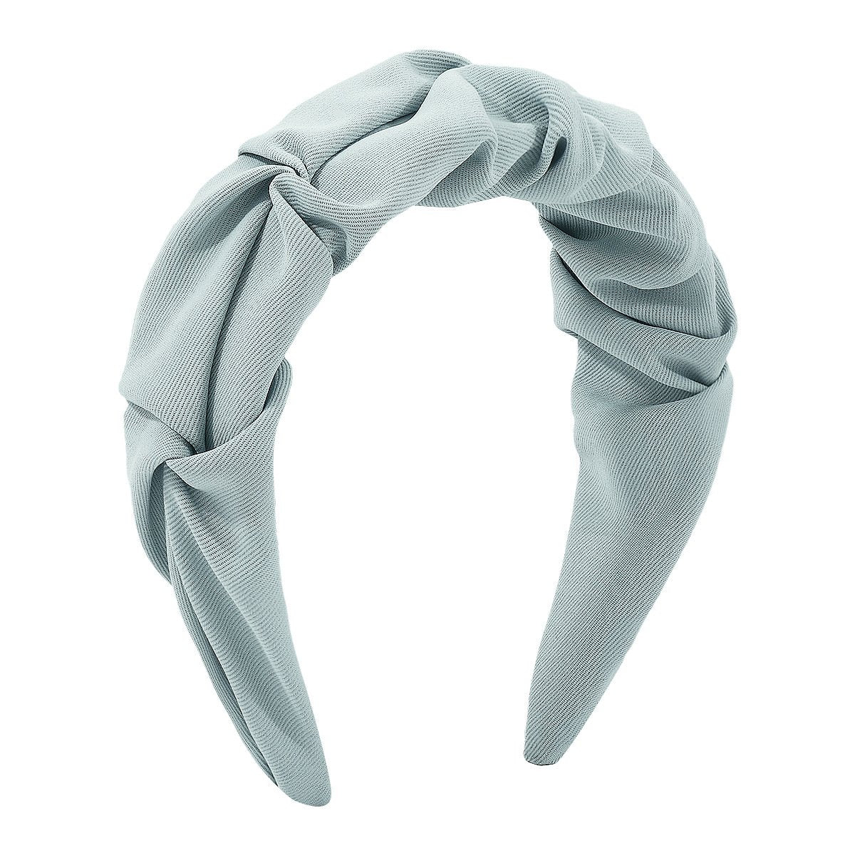 F534 French retro pleated wide-brimmed simple hair hoop female pure color fragrance elegant girl heart personality head hoop