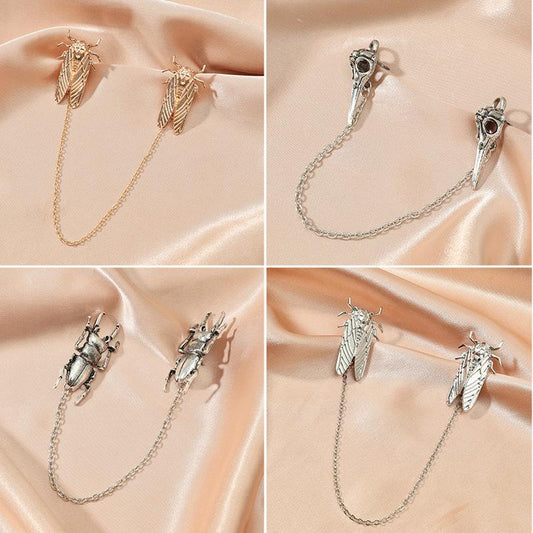 ins tide brand cicada bee pendant brooch cute animal collar pin brooch shirt buckle suit accessories