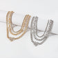 N1796 retro niche necklace stacked multi-layer claw chain love necklace chain exaggerated punk necklace