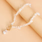 Jewelry Large Shaped Pearl OT Buckle Necklace Femininity Fashion Transparent White Turquoise Necklace