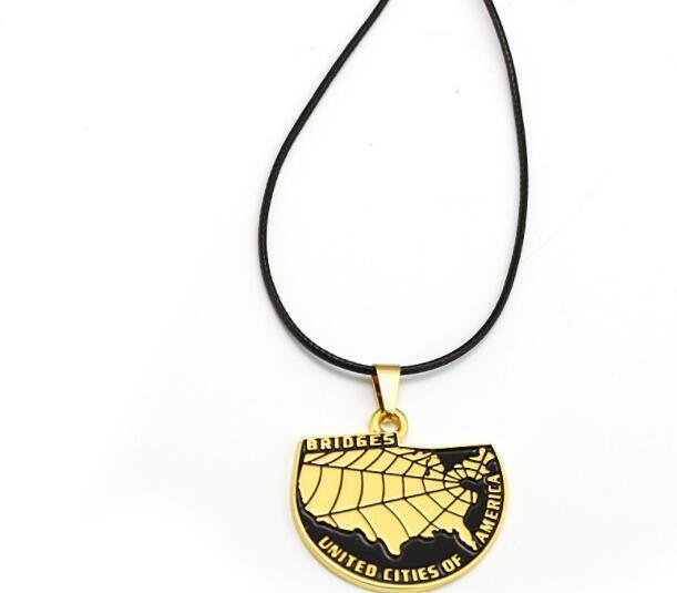 DeathStranding Death Stranding California Map Alloy Drip Oil Pendant Necklace Keychain