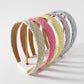 F3868 Light luxury and simple headwear sweet and fragrant plaid hairpin cute girl heart candy color headband