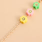 Colorful mask hanging chain Glasses hanging chain soft pottery flower butterfly glasses chain mask chain