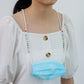 Mask anti-lost hanging chain creative glass beads retro mix and match mask lanyard fashion colorful bead chain