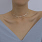 Jewelry Simple Flat Chain Necklace Clavicle Chain Temperament Diamond Butterfly Necklace Choker