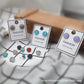 12mm Round Starry Stainless Steel Stud Earrings Mini Simple Jewelry 33 Colors EarStud