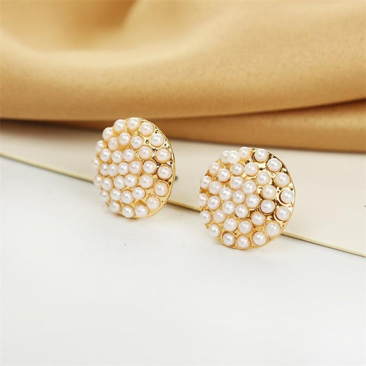 Ear Jewelry Round Pearl Earrings Fashion OL Generous Millet Ball Ball Earrings