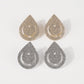 E1916 Jewelry Water Drop Shape Full Diamond Small Fragrance Personalized Earrings Creative Smile Face Hollow Earrings