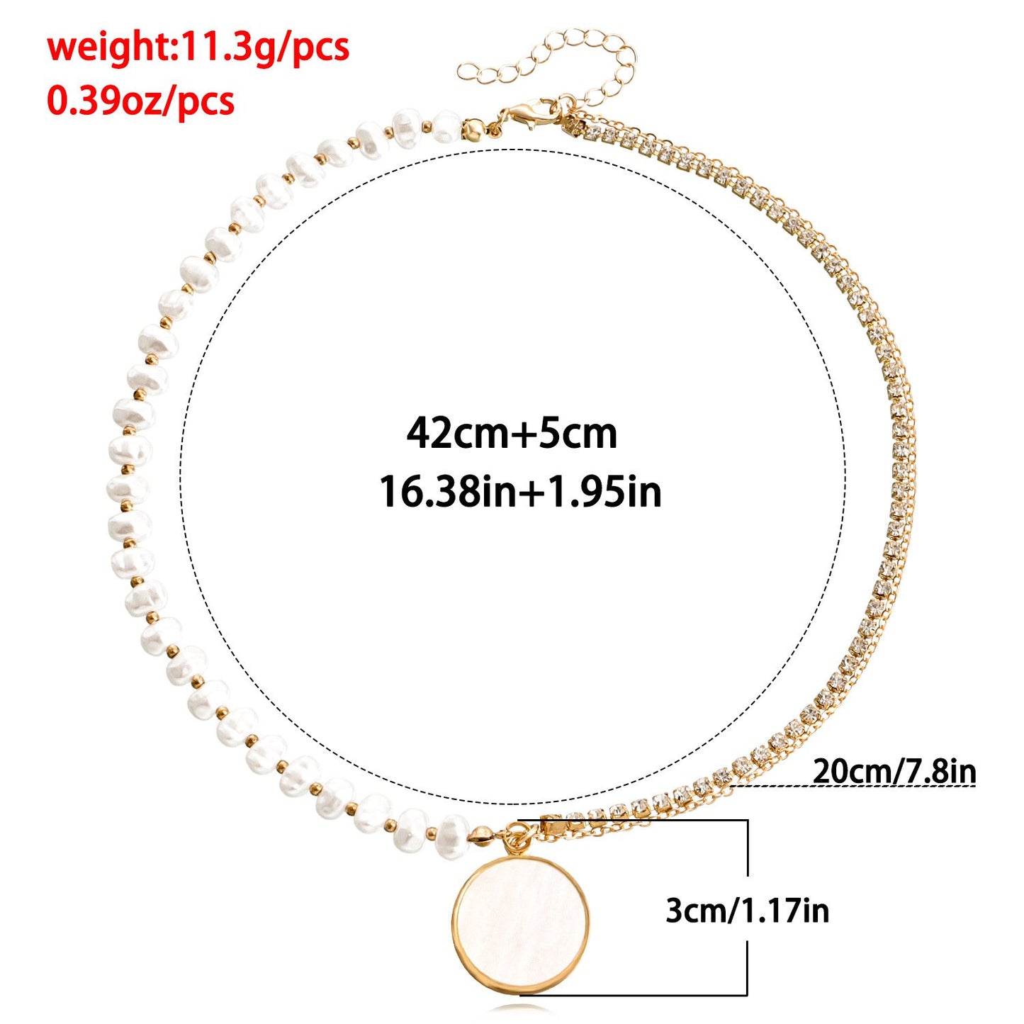 Jewelry Imitation Pearl Necklace Female Retro Design Light Luxury Temperament Clavicle Chain Fresh Necklace