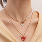 Jewelry Simple Acrylic Devil's Eye Stitching Clavicle Chain Retro Imitation Pearl Beaded Necklace