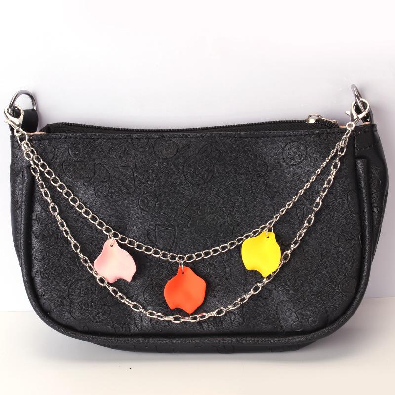 Versatile Bag Accessories Acrylic Chain Flower Petal Pendant Decoration Ladies Bag Pendant