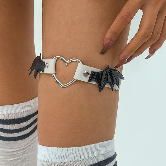 C278 exaggerated jewelry Harajuku dark leg ring punk hip-hop street dance JK personality night leg decoration