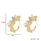 Creative three-dimensional metal c-shaped butterfly trend diamond earrings personality letter temperament fashion earrings