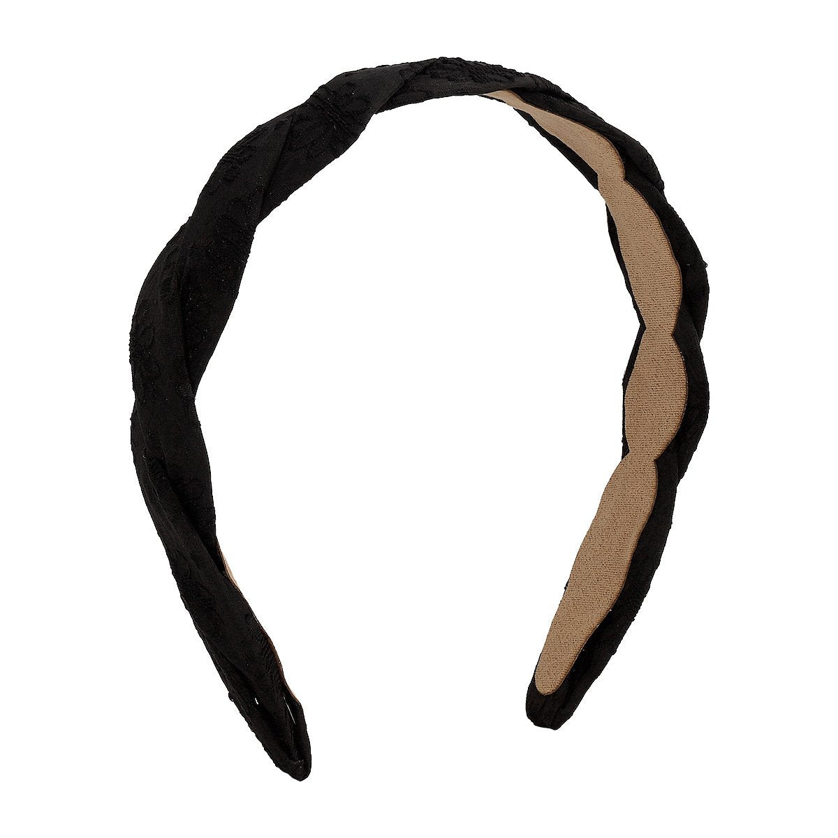 F453 Fashion Geometric Embroidery Flower Headband Cross Weaving Simple Small French Elegant Headband Women