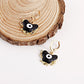 Jewelry ins color butterfly devil's eye pendant earrings female earrings high-end niche earrings