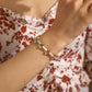 Trendy Watch Buckle Chain Drip Oil Rainbow Bracelet Fashion Simple Temperament Hip Hop Cute Hand Jewelry Female