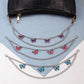 Jewelry ins fashion double-layer drop oil butterfly pendant bag chain all-match handbag accessories hanging chain