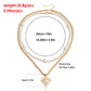 Jewelry trend double-layer imitation pearl love pendant necklace female hot girl all-match beaded necklace