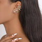 E1735 Trendy Style Exaggerated Personality Fashion Earring Temperament Rhinestone Left Ear Single Sweet Cool Sexy Earring