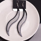 Fashion ear jewelry frosted willow leaf earrings creative alloy leaf earrings earrings