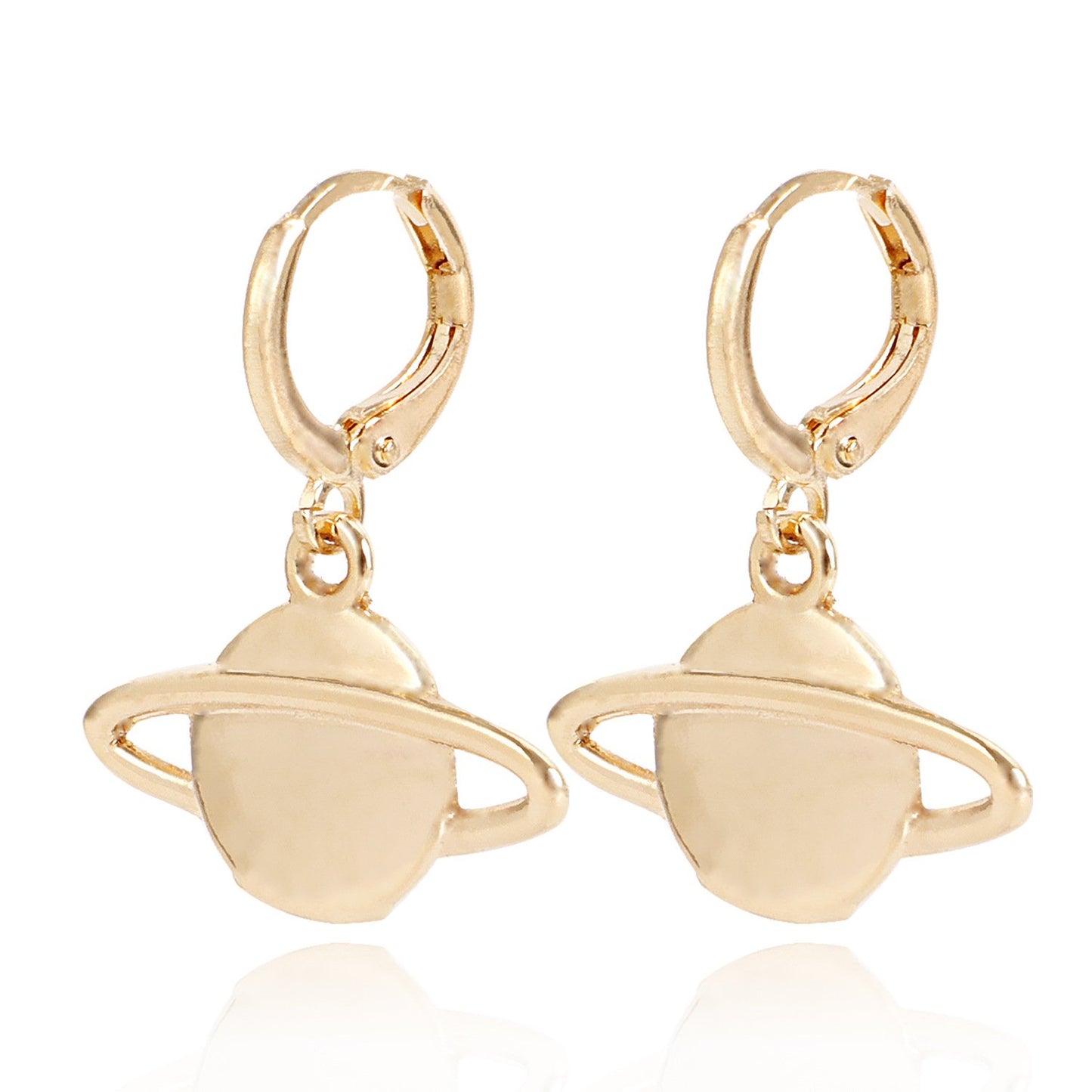 Jewelry ins hot girl geometric planet love pendant earrings female earrings high quality