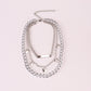 Fashion punk personality long strip multi-layer necklace butterfly tassel clavicle chain multi-layer butterfly necklace female