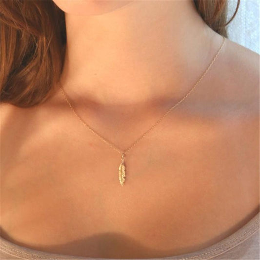 Necklace Fresh Angel Feather Necklace Elegant Goddess Model