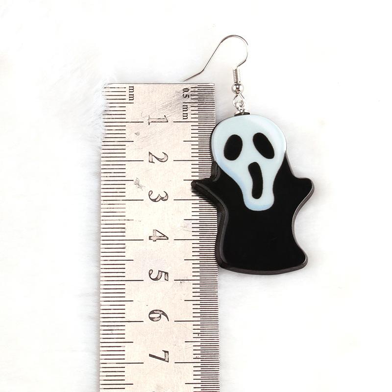Niche design funny little monster acrylic drop oil pendant earrings personality trend earrings