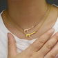 Personality Creative Simple Titanium Steel Giraffe Necklace Clavicle Chain Female Cute Animal Jewelry