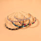 F1846 Glass brick fine-edged hair accessories temperament elegant hairpin head hoop trendy simple creative hair hoop