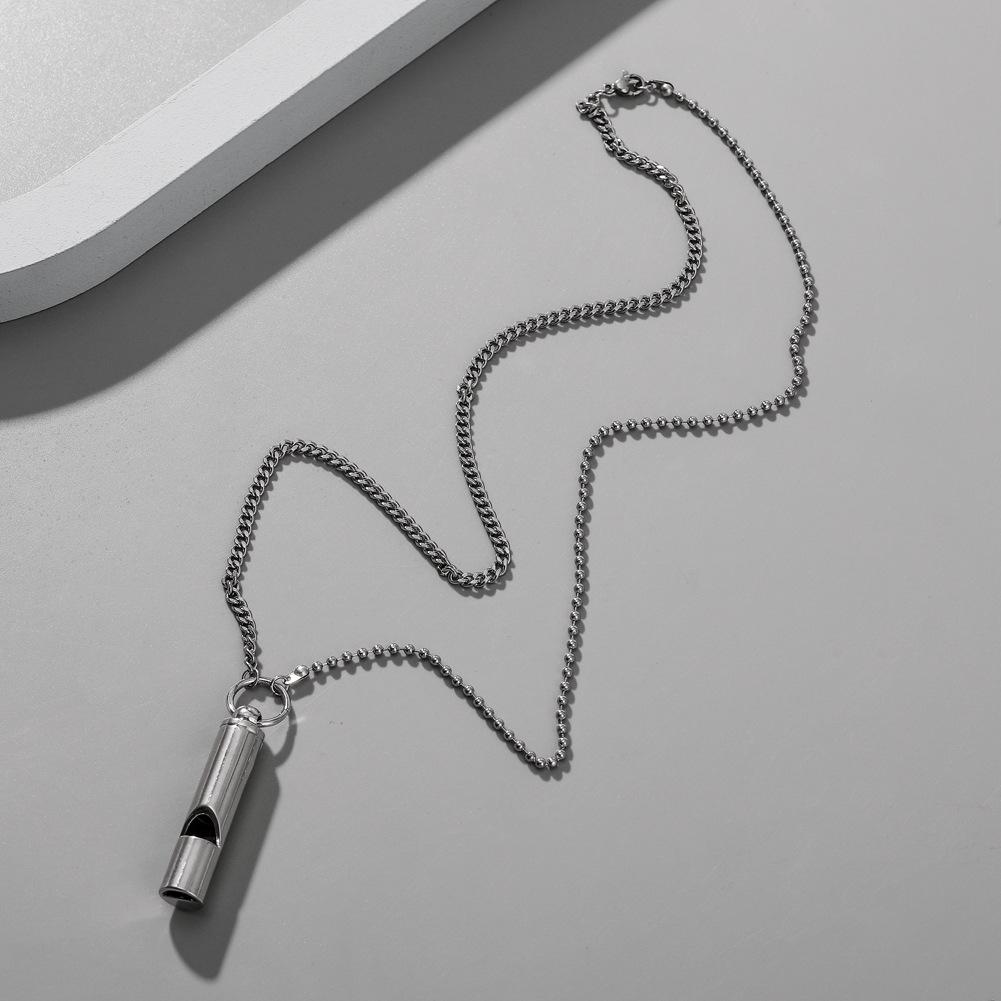 ins simple cold creative can whistle pendant personality hip-hop fashion necklace men and women tide