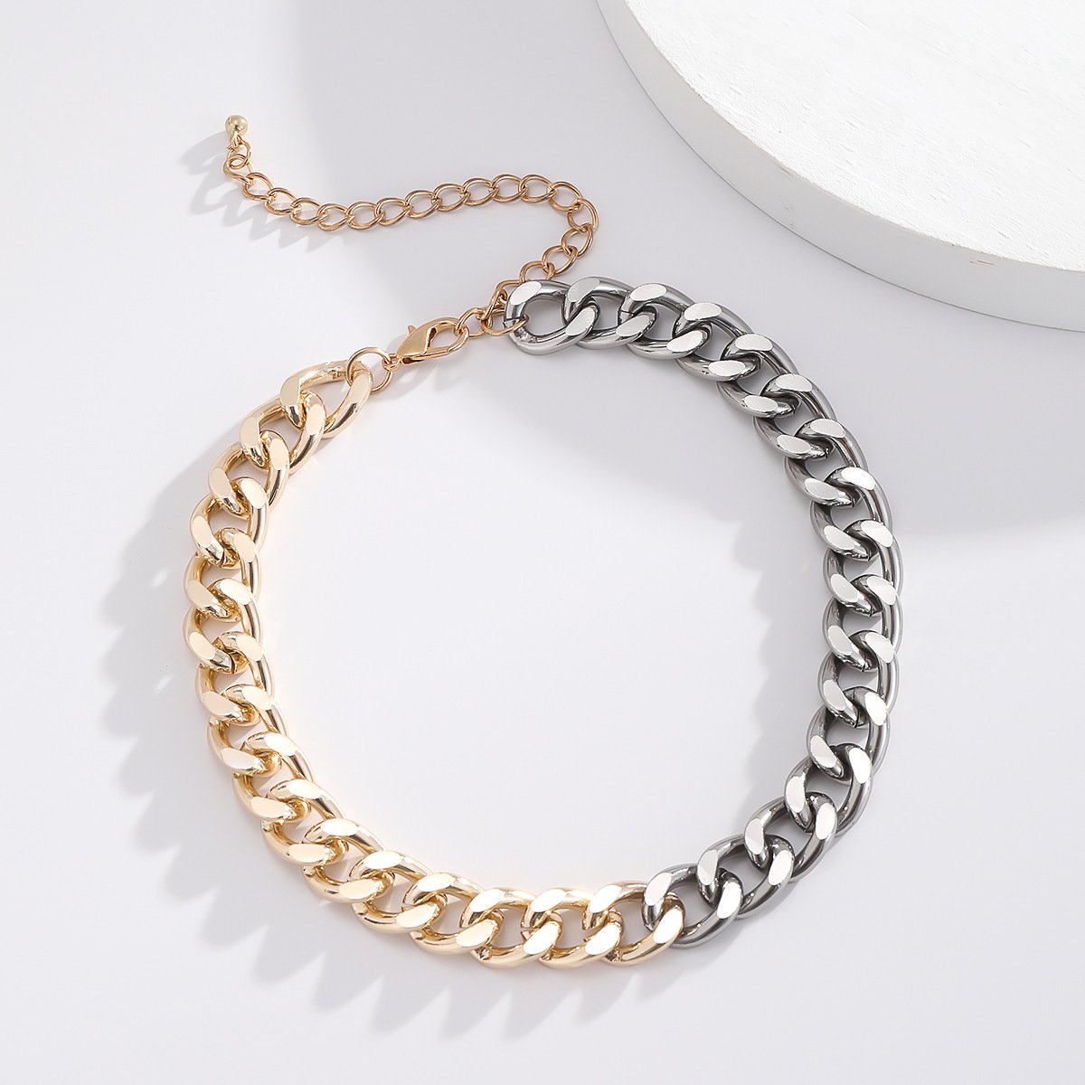 Creative Visual Jewelry Personality Street Shooting Mix and Match Color Necklace Women's Simple Chain Necklace