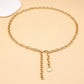 Jewelry Temperament Cross Hollow Chain Body Chain Female Simple Open Peach Heart Alloy Pendant Waist Chain