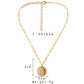 Niche Fashion Simple Personality Ladies Metal Moon Star Coin Pendant Necklace