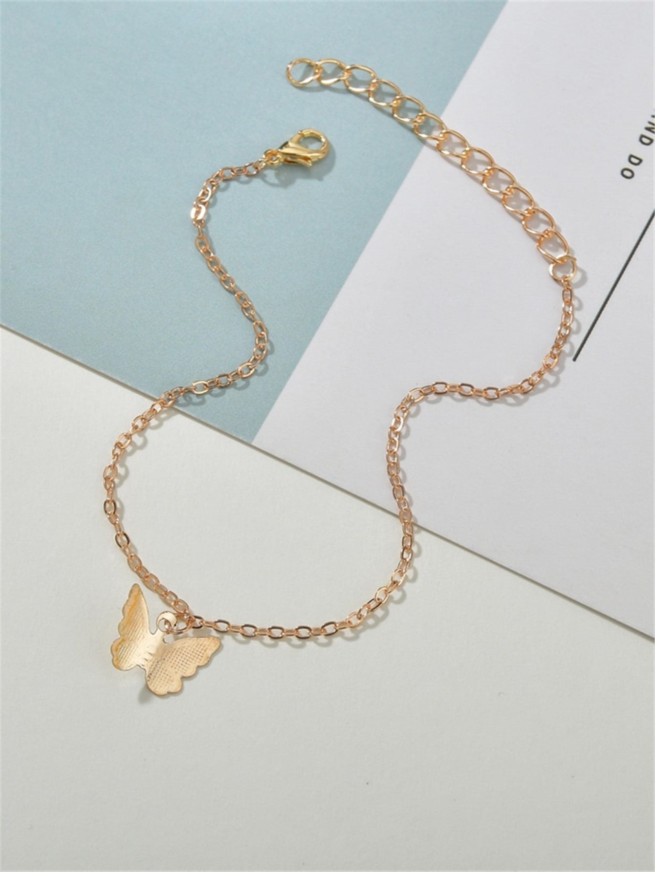 Vintage Alloy Hollow Butterfly Anklet Ankle Anklet Jewelry