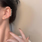 Ins diamond-studded butterfly ear hanger women without ear piercing butterfly ear bone clip fashion niche exaggerated wing ear clip