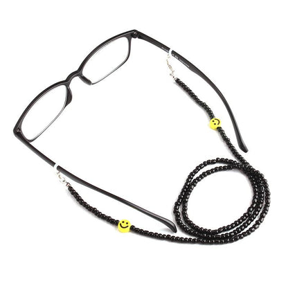 Rice bead glasses chain mask hanging chain smiley face trend jewelry decoration non-slip chain