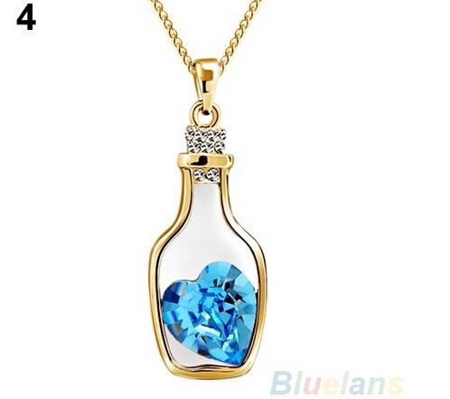 Fashion Personality Glossy Necklace Clavicle Chain Drifting Bottle Couple Jewelry