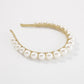 F3456 fashion hair hoop imitation pearl temperament lady hair accessories net red palace pressing hair head hoop female