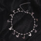 Jewelry Temperament Short Stitching Heart-shaped Necklace Women's Simple Tassel Butterfly Diamond Mixed Necklace