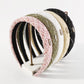 F588 Xiaoxiang High Skull Headband Autumn and Winter Style French Retro Simple Fabric Lattice Headband