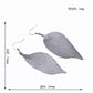 Creative Earrings Simple Leaf Exaggerated Earrings Leaf Plating Ear Jewelry