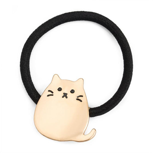 Japanese jewelry matte matte gold kitten Totoro female hair rope head rope cat hair ring new